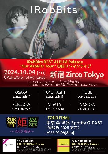 IRabBits BEST ALBUM Release ”Our RabBits Tour”初日ワンマンライブ