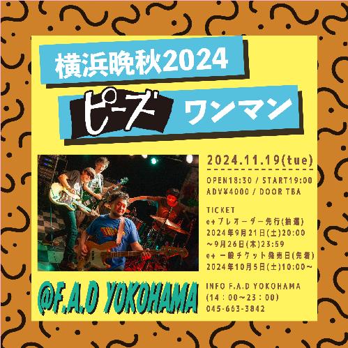 横浜晩秋2024 ピーズ ワンマン