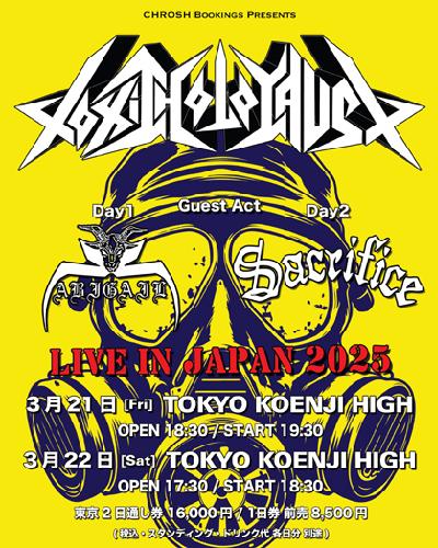 TOXIC HOLOCAUST LIVE IN JAPAN 2025