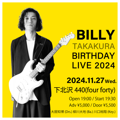 Billy Takakura Birthday Live