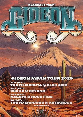 BLOODAXE TOUR GIDEON JAPAN TOUR 2025