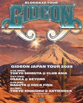 BLOODAXE TOUR GIDEON JAPAN TOUR 2025