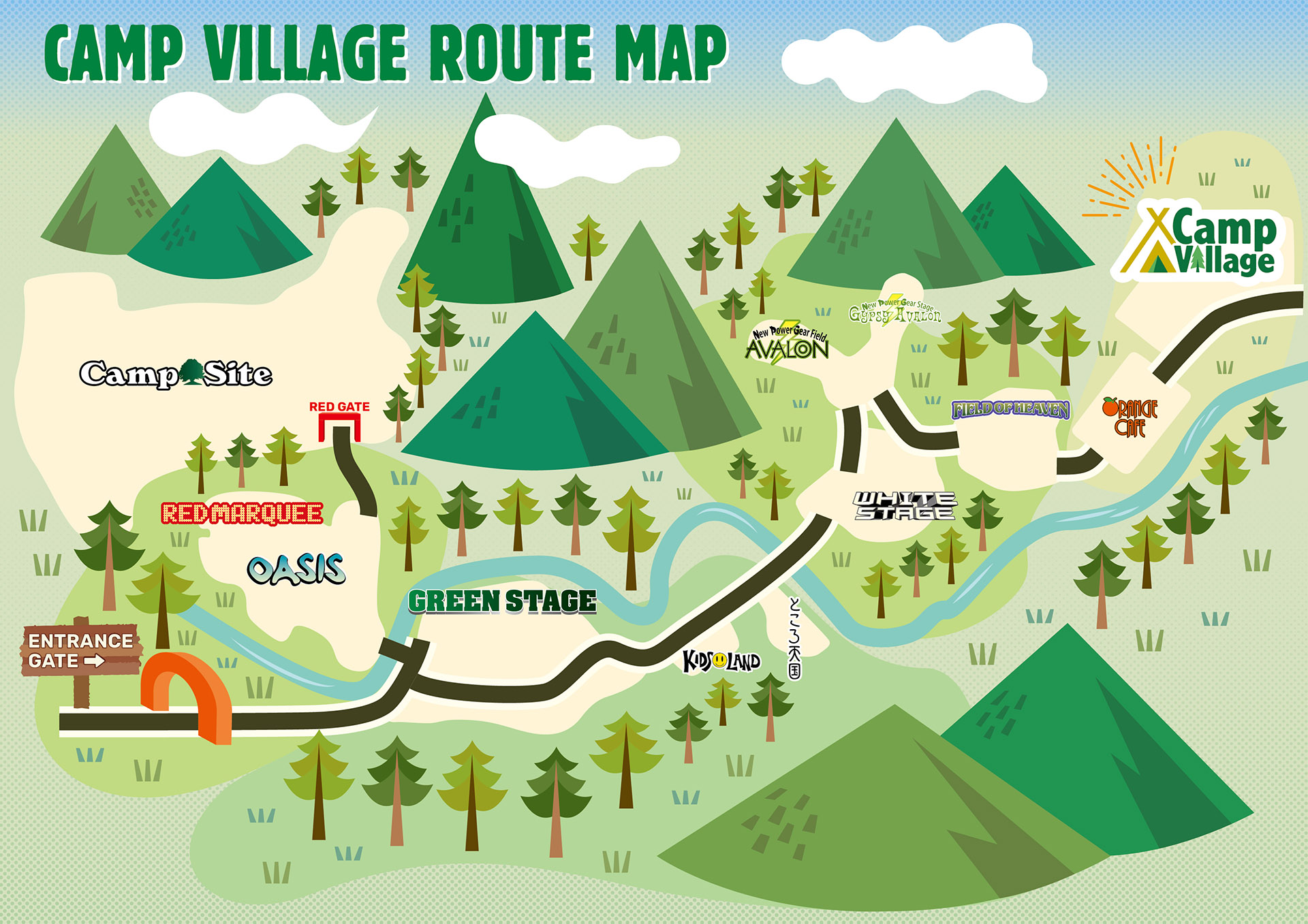 CAMP Village ROUTE MAP